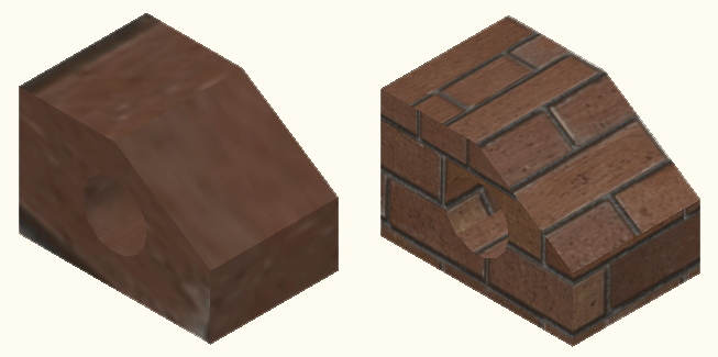Left: Default  -  Right: Box Mapping
