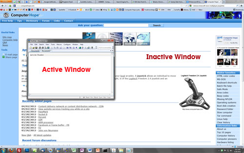 Active window